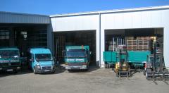 Fuhrpark im Betriebsgelände